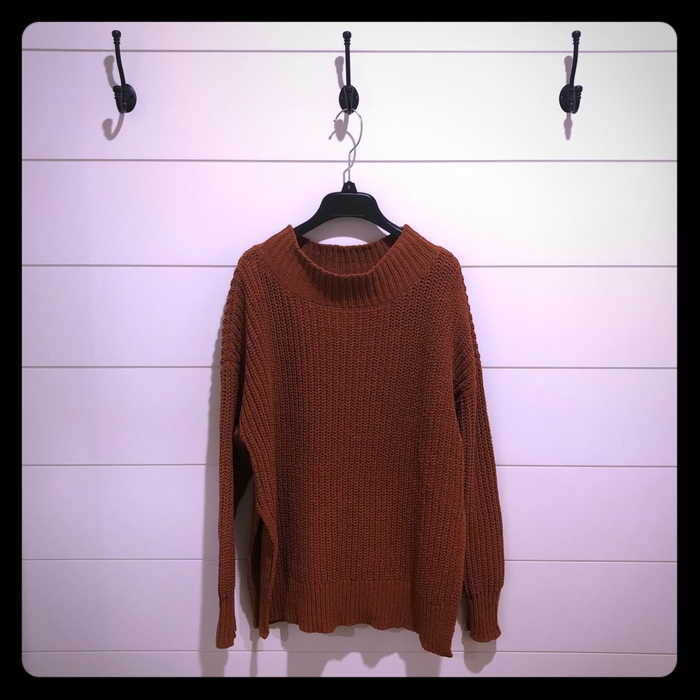 Aerie Oversized Rust-colored Sweater